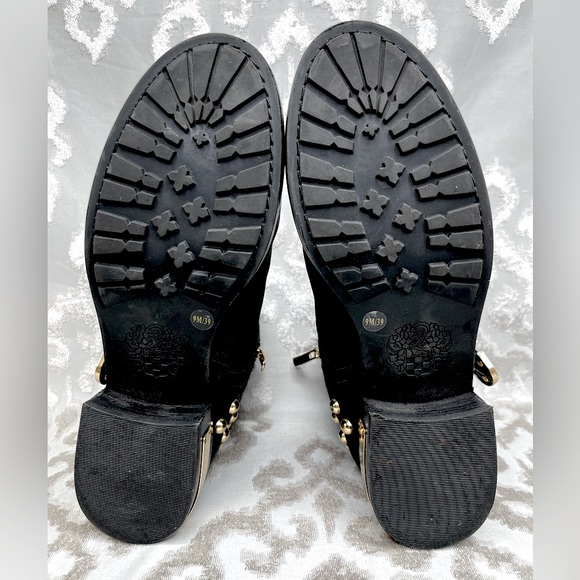Vince Camuto Windetta Moto Boots with Gold Studded Accents! Like new condition! - Picture 9 of 10